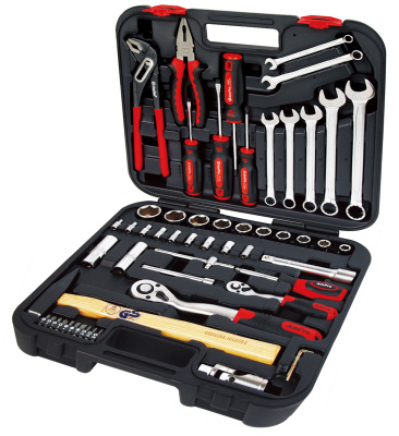 T46070 Набор инструмента 56 предметов в пластиковом кейсе  T46070 Набор инструмента 56 предметов в пластиковом кейсе