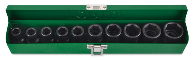 Набор ударных головок 1/2'' 10-24 мм, 10 предметов TOPTUL Набор ударных головок 1/2'' 10-24 мм, 10 предметов TOPTUL