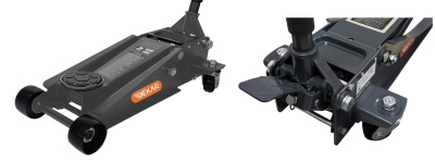 Домкрат гидравлический подкатной Dekar HJ5903F с педалью для быстрого подвода