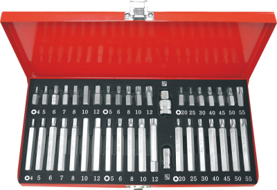 T33272 Набор бит с адаптерами 3/8" и 1/2", 40 предметов