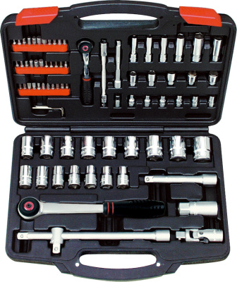 T45480 Набор головок и аксессуаров 1/2" и 1/4", 80 предметов T45480 Набор головок и аксессуаров 1/2" и 1/4", 80 предметов