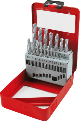 T50235 Набор сверл в металлической коробке, 19 штук T50235 Набор сверл в металлической коробке, 19 штук