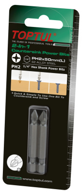 Набор бит 1/4" для шуруповерта 2 предмета TOPTUL FWAA0802G Набор бит 1/4" для шуруповерта 2 предмета TOPTUL FWAA0802G