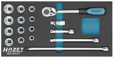 Набор торцевых головок Hazet 163-181/17 Набор торцевых головок Hazet 163-181/17