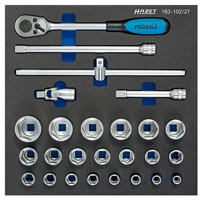 Набор торцевых головок Hazet 163-102/27